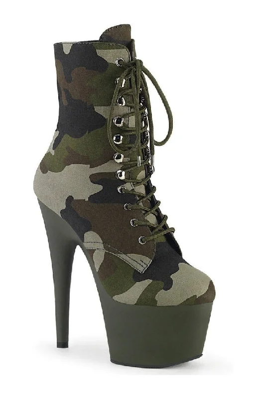 ADORE-1020CAMO Exotic Boot | Kahki Fabric