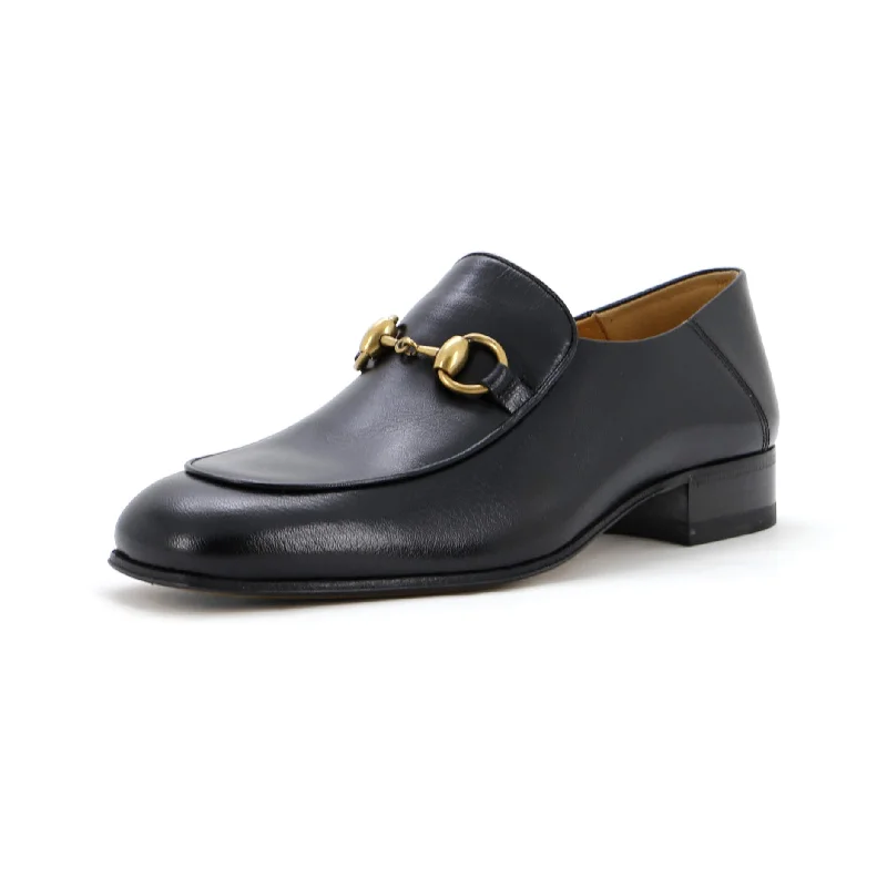 Women's Horsebit Mid-Heel Loafers Leather