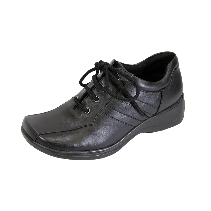 24 HOUR COMFORT Camila Women's Wide Width Cushioned Leather Shoes