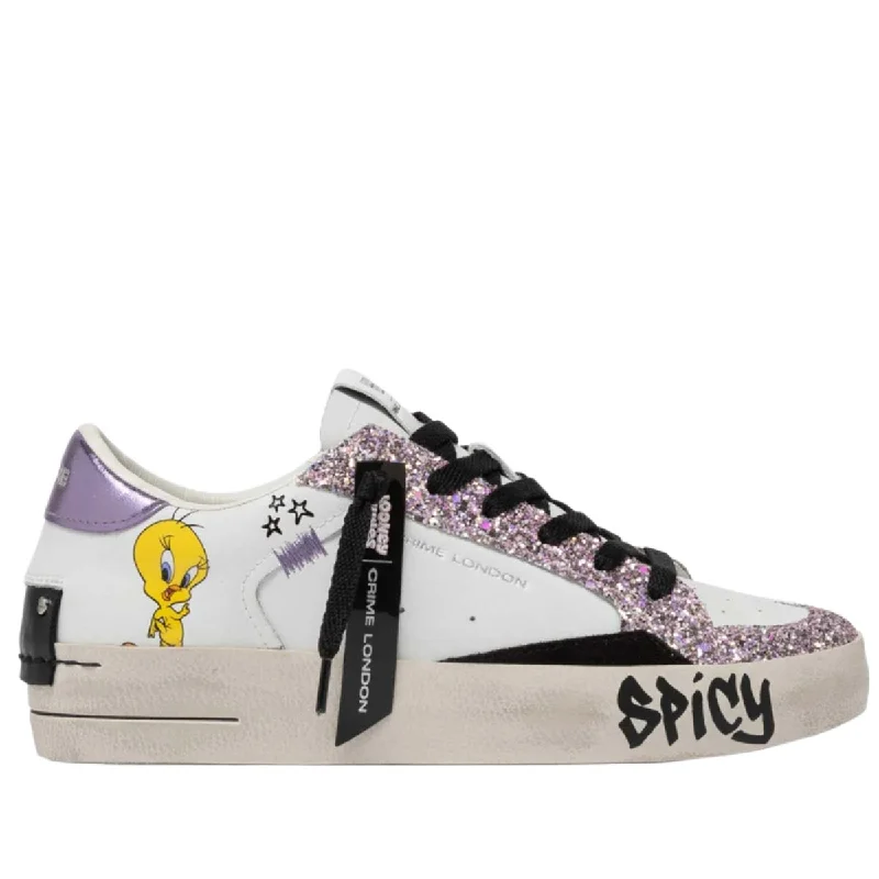 CRIME LONDON SK8 SPICY TWEETY BIRD SNEAKERS