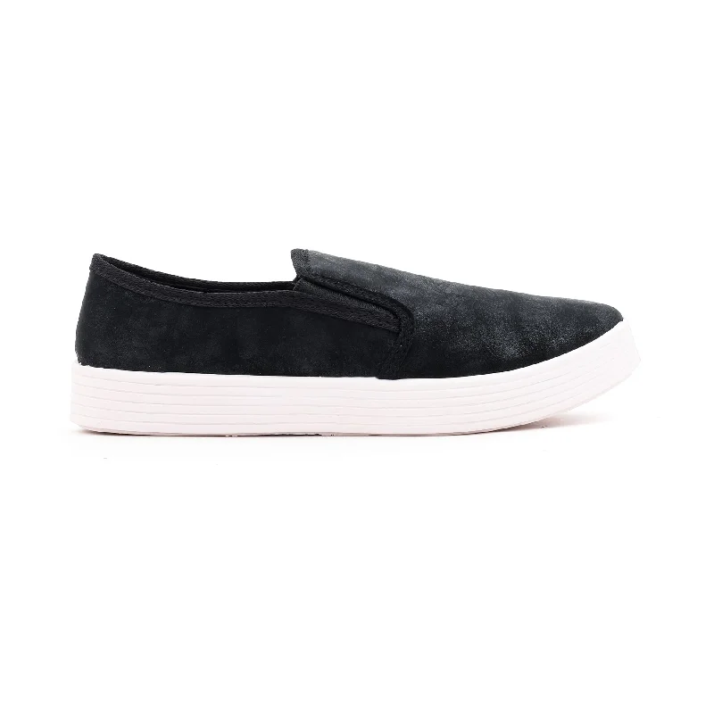 Black Casual Slip Ons AT9076