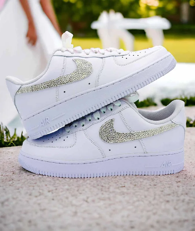 NIKE AIR FORCE 1 CUSTOM BRIDAL EDITION