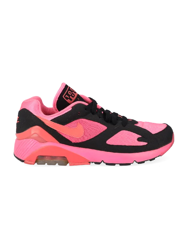 x comme des garçons air max 180 'black pink' sneakers