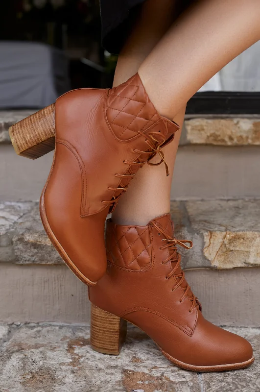 Rising Mara Leather Heel Booties