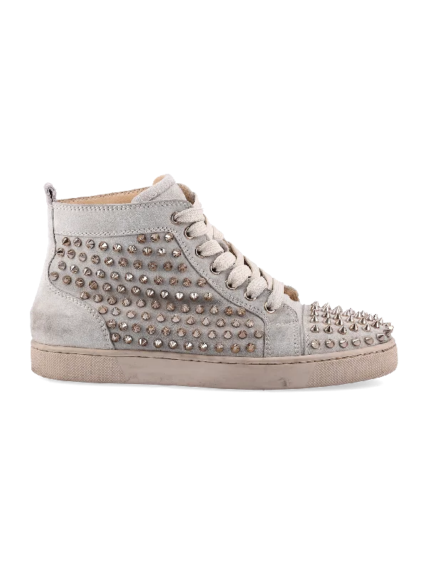 studded high-top sneakers