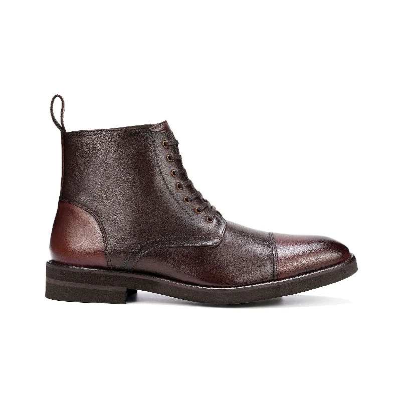 James Lace-up Boot // Chocolate Brown