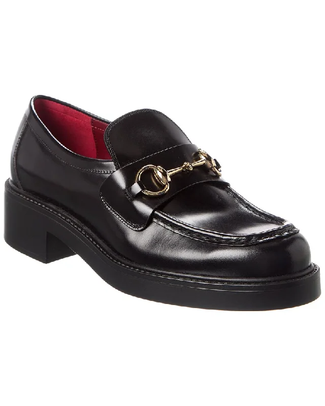 Gucci Horsebit Leather Platform Loafer