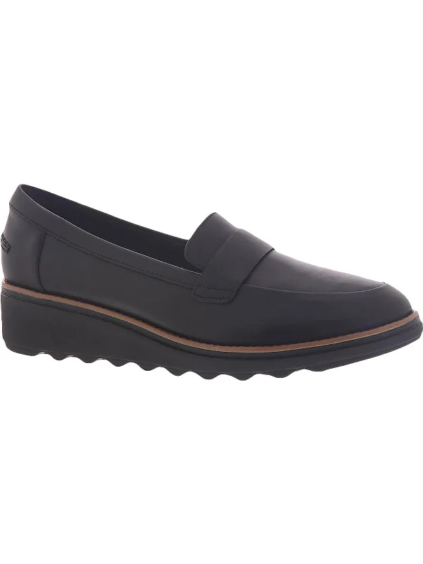 Sharon Gracie Womens Leather Slip On Loafers