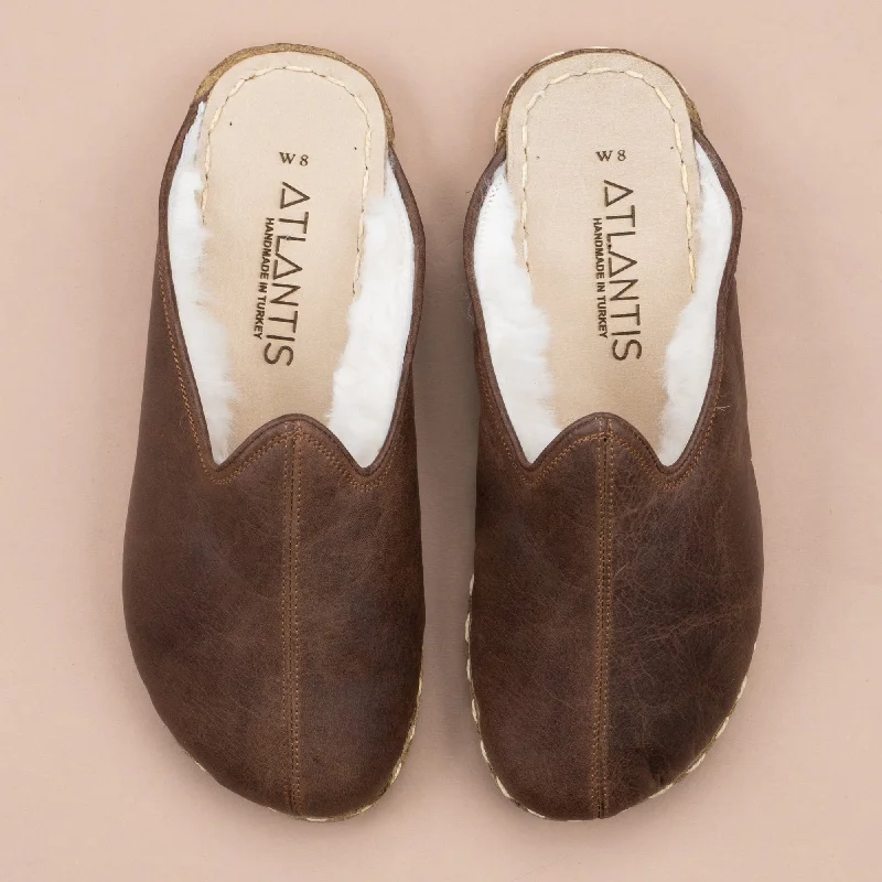 Women's Coffee Barefoot Shearlings