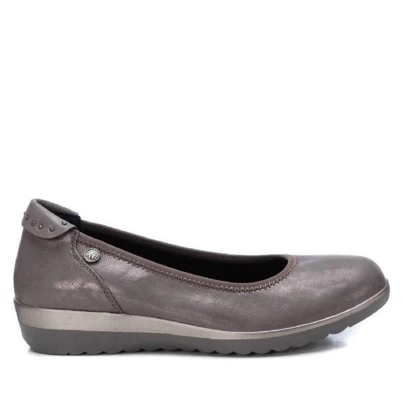 Women's Ballet Flats Shoes In Charcoal