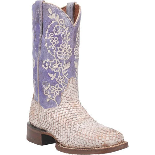 Dan Post Women's Boot - White Sands (White/Blue) - DP4993