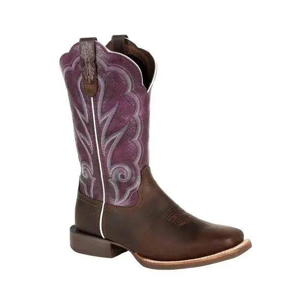 Durango Lady Rebel Women’s Pro Ventilated Plum Western Boot DRD0377