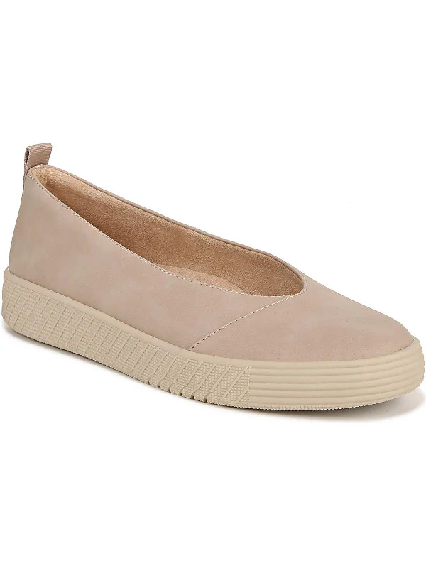 NEELA Womens Faux Leather Slip On Espadrilles