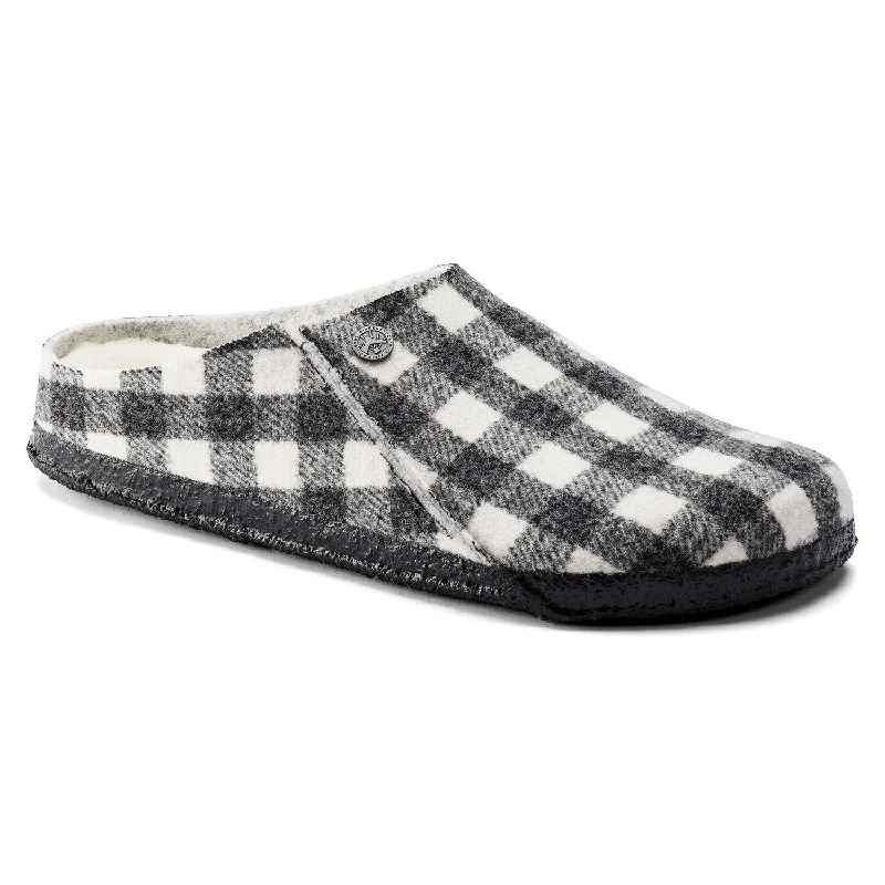 Zermatt Shearling Mule Slipper in Plaid White