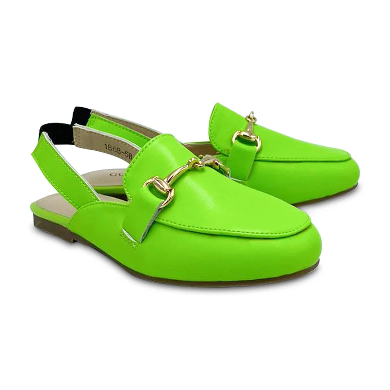 Gufanpei Green Leather Slingback 1868