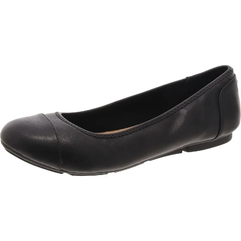 Taylee Womens Faux Leather Ballet Loafers