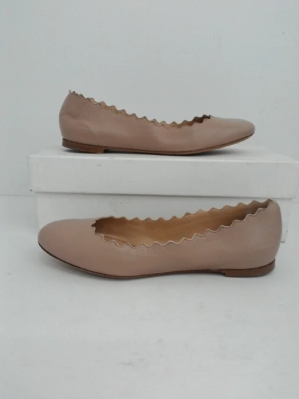 Chloé Women's Ballerinas Pink Tea Leather size 36