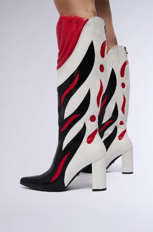 AZALEA WANG SADRIA RED SPEEDRACER BOOT