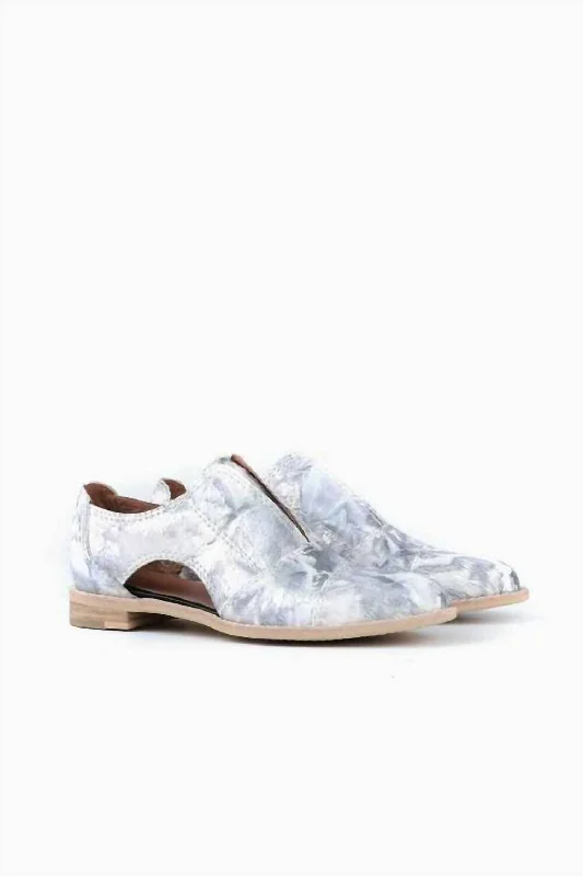 Women's Tie Dye Cowman Oxford In Tie Dye Grey