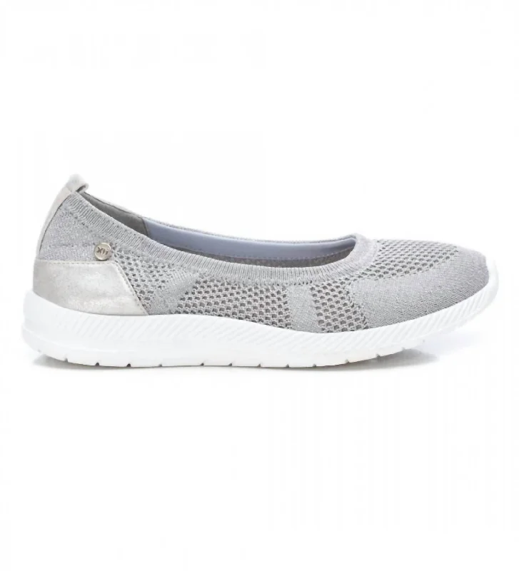 Women's Ballet Flats In Silver