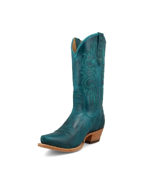 Black Star Western Boots - Womens Paradise Snip Toe Laguna Blue WBSN031