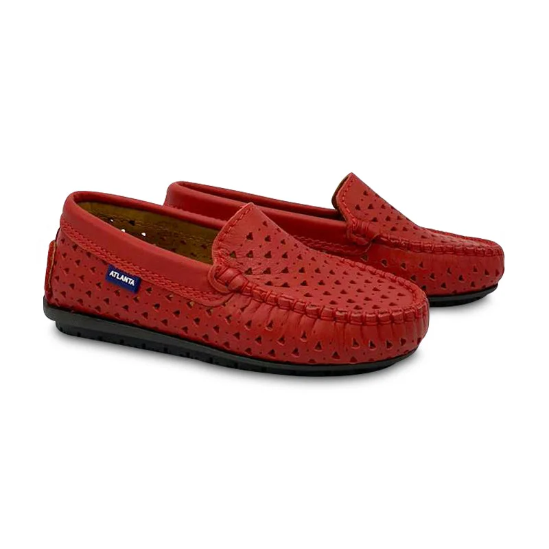 Atlanta Moccasin Red Heart Loafer 18523