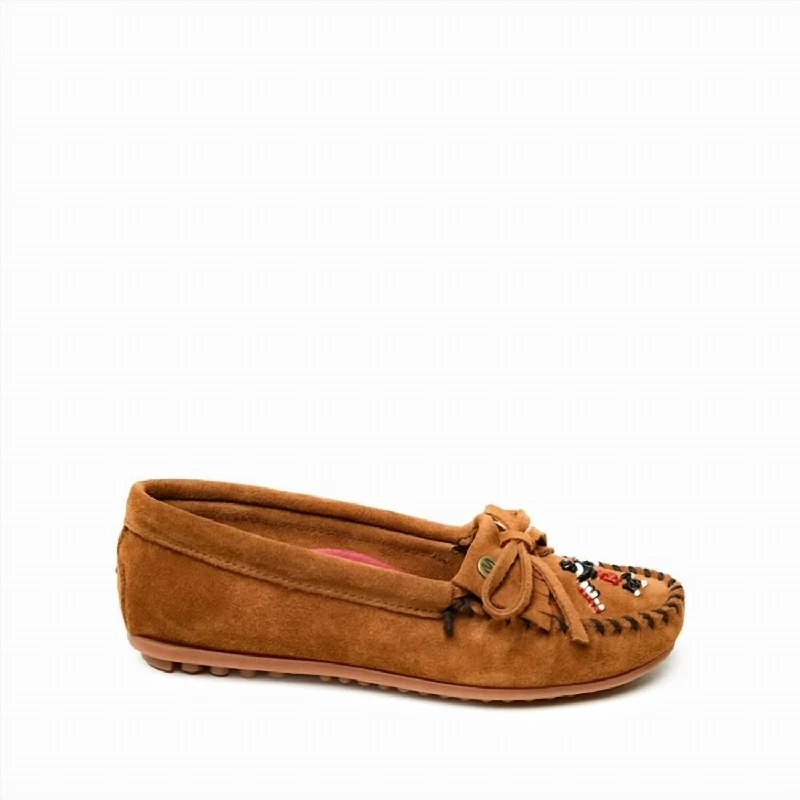 Women's Thunderbird Moccasin In Dusty Brown Suede