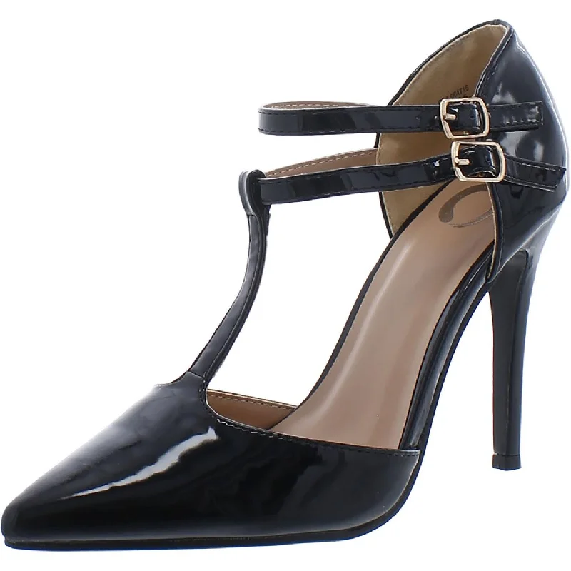 Journee Collection Womens Patent Pointed toe Pumps